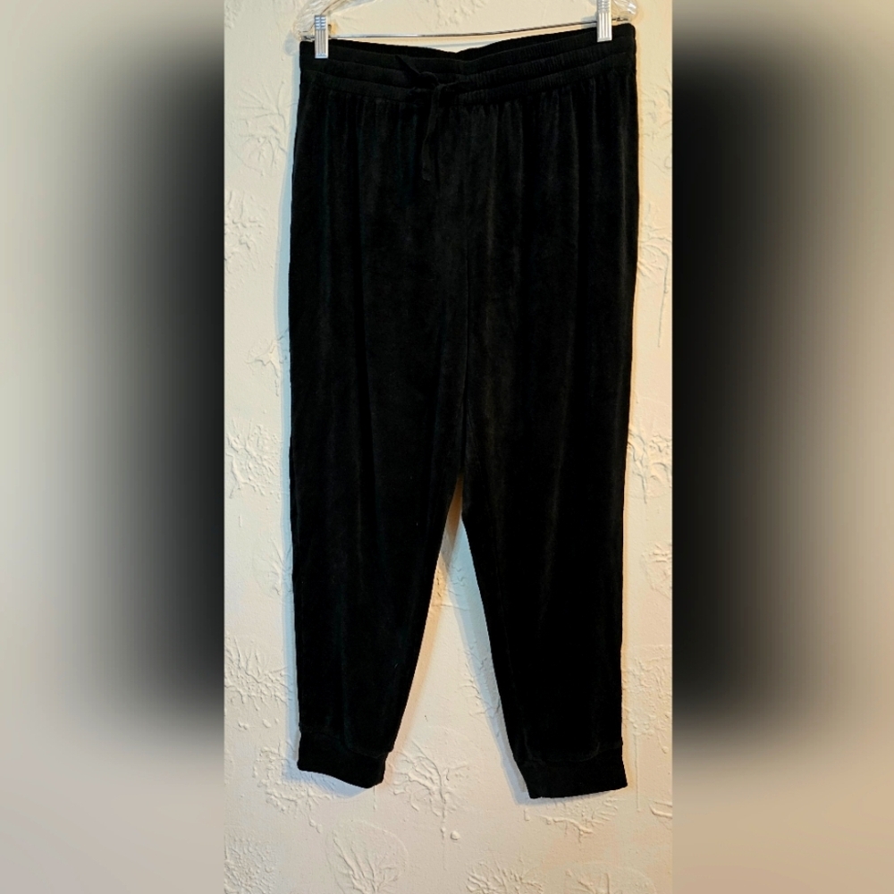 Cozy Black Fleece Lounge Set Hochman - Picture 3 of 6